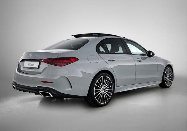 Mercedes-Benz C-KLASSE 300 e 140 Years Edition | Premium Plus pakket | Nightpakket | Trekhaak | Middenconsole metaalstructuur | GUARD 360° Plus | Panoramaschuifdak | 360° camera | Burmester® 3D surround sound system | 19" multispaaks lichtmetalen AMG-velgen |