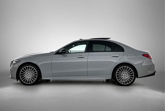 Mercedes-Benz C-KLASSE 300 e 140 Years Edition | Premium Plus pakket | Nightpakket | Trekhaak | Middenconsole metaalstructuur | GUARD 360° Plus | Panoramaschuifdak | 360° camera | Burmester® 3D surround sound system | 19" multispaaks lichtmetalen AMG-velgen |