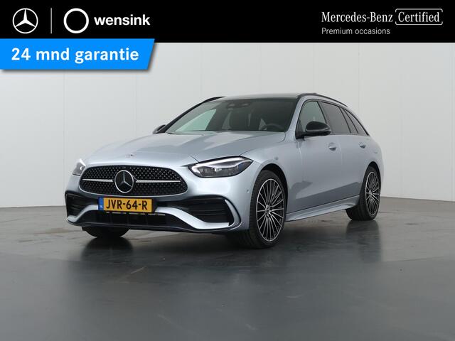 Mercedes-Benz C-KLASSE Estate 300e Business Solution AMG | Panoramaschuifdak | Burmester | Rijassistentiepakket | DIGITAL LIGHT | Trekhaak |