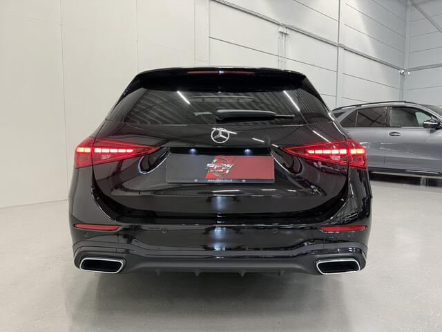 Mercedes-Benz C-KLASSE Estate 200 AMG Line PANO/HEAD-UP/VOL-LEER/LASER-LED/360CAMERA/19"AMG/MEMORY+MASSAGE/KEYLESS/CARPLAY/SFEER/CARBON-INLEG/DONKERE-HEMEL/EL.A.KLEP/ORIG.NL AUTO