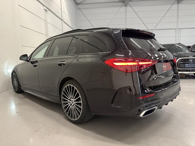 Mercedes-Benz C-KLASSE Estate 200 AMG Line PANO/HEAD-UP/VOL-LEER/LASER-LED/360CAMERA/19"AMG/MEMORY+MASSAGE/KEYLESS/CARPLAY/SFEER/CARBON-INLEG/DONKERE-HEMEL/EL.A.KLEP/ORIG.NL AUTO