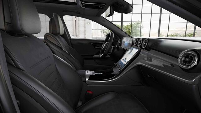 Mercedes-Benz C-KLASSE 300 e AMG Line | Panoramadak | Night | Sfeerverlichting | Getint glas | Stoelverwarming | Keyless | 360 graden camera |
