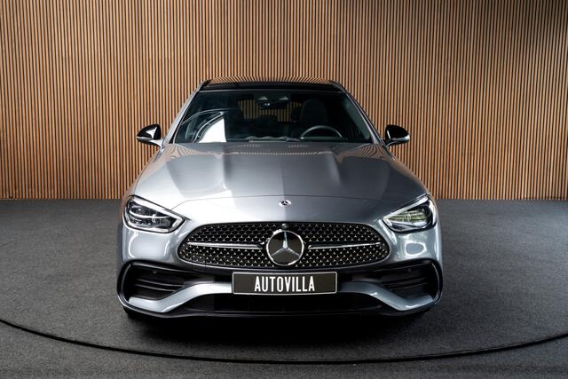 Mercedes-Benz C-KLASSE Estate 300e AMG Line Leer 360° Memory seats Matrix LED Laser Navi LED Nightpack PTS Ambient Elekt. achterklep Elektr. trekhaak Climate LM velgen BTW auto!