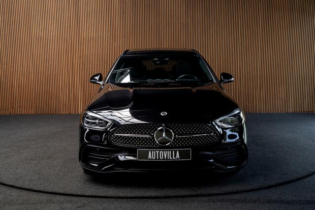 Mercedes-Benz C-KLASSE Estate 300e AMG Line Panodak Leer 360° Memory seats Navi LED Nightpack PTS Ambient Elekt. achterklep Climate LM velgen BTW auto! SOH: 99,7%
