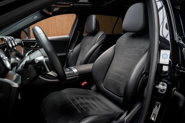 Mercedes-Benz C-KLASSE Estate 300e AMG Line Panodak Leer 360° Memory seats Navi LED Nightpack PTS Ambient Elekt. achterklep Climate LM velgen BTW auto! SOH: 99,7%