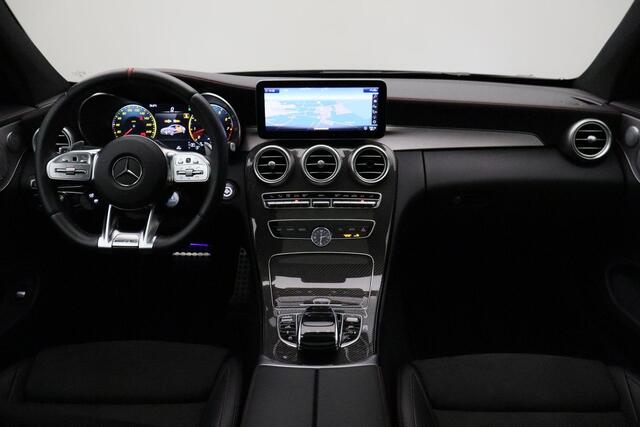 Mercedes-Benz C-KLASSE Coupé AMG 43 4MATIC Premium Plus Pack 2020 | Burmester | Airco | Schuif Kantel Dak | Adaptive Cruise | Carplay | Navigatie | 360 Camera | DAB Radio | 2 Sleutels | Boekjes