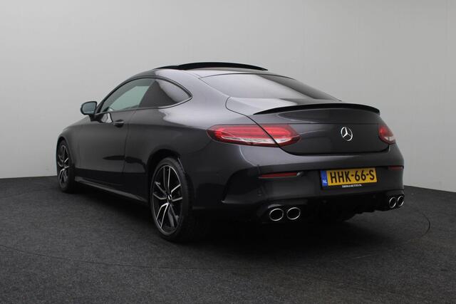 Mercedes-Benz C-KLASSE Coupé AMG 43 4MATIC Premium Plus Pack 2020 | Burmester | Airco | Schuif Kantel Dak | Adaptive Cruise | Carplay | Navigatie | 360 Camera | DAB Radio | 2 Sleutels | Boekjes