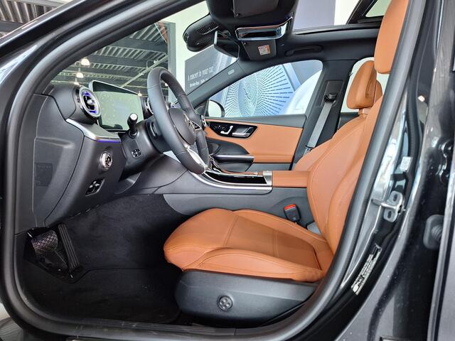 Mercedes-Benz C-KLASSE Estate 180 | Panoramadak | Bruin leder | Apple CarPlay | Android Auto | Memory Seats|Sfeerverlichting