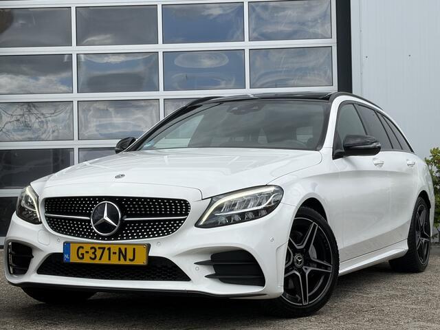 Mercedes-Benz C-KLASSE Estate 180 Business Solution AMG 156pk | Virtual Cockpit | Achteruitrijcamera | Bluetooth | Cruise control adaptief met stop&go en stuurhulp | DAB | Elektrisch glazen panorama-dak | Matrix led koplampen | Voorstoelen verwarmd | Zeer nette auto!