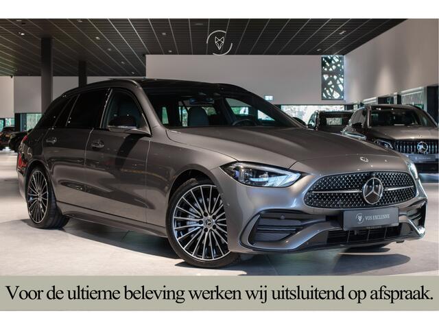 Mercedes-Benz C-KLASSE Estate 300 d AMG Night|ACC|Keyless|360°|Massage|Stoelkoeling|Mem|Pano|Standkachel|19"|Trekhaak|Digital Light