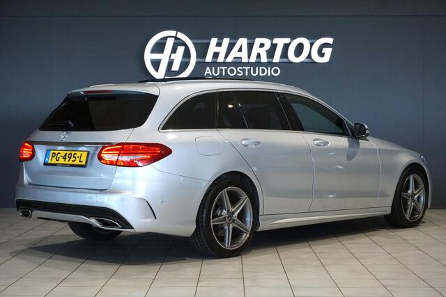 Mercedes-Benz C-KLASSE Estate 180 Business Solution AMG + CAMERA / PANO / DODEHOEK / NAVI / LEDER