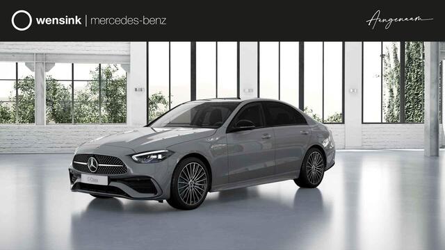 Mercedes-Benz C-KLASSE 300e 140 Years Edition | Panoramaschuifdak | Night Pakket | AMG-line | Alpine grijs |