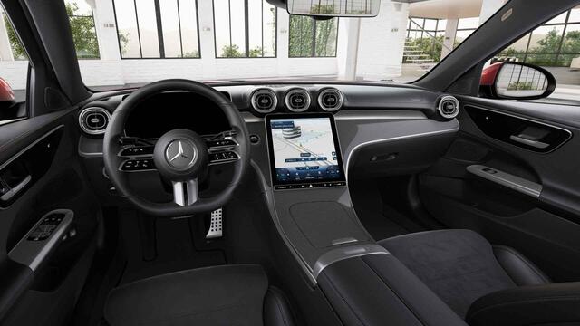 Mercedes-Benz C-KLASSE 300 e AMG Line Limited | Trekhaak | Panoramadak | Rijassistentiepakket Plus | 360 graden camera | Stoelverwarming |