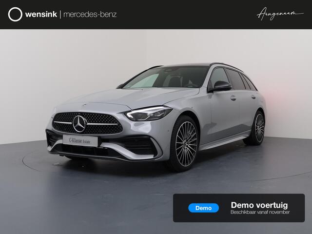 Mercedes-Benz C-KLASSE Estate 300e 140 Years Edition | Panoramaschuifdak | Night Pakket | AMG-line | Alpine grijs |