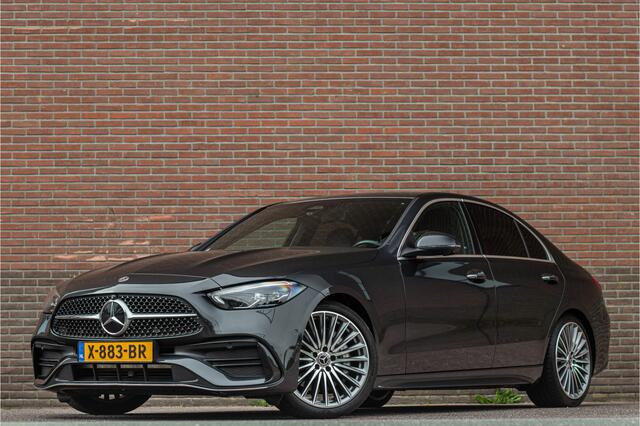 Mercedes-Benz C-KLASSE 180 AMG Line, Origineel NL, 360 Camera, Memory, Augmented Reality, Leder, Keyless, Sfeerverlichting.