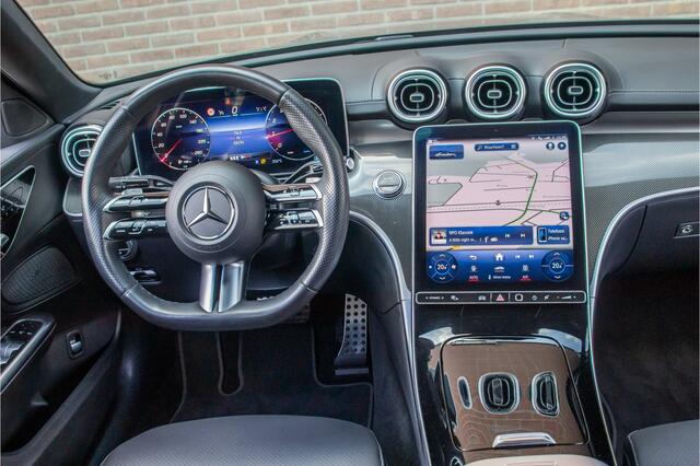 Mercedes-Benz C-KLASSE 180 AMG Line, Origineel NL, 360 Camera, Memory, Augmented Reality, Leder, Keyless, Sfeerverlichting.