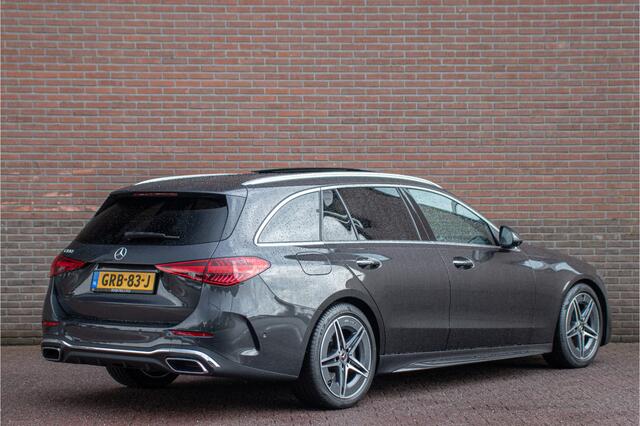 Mercedes-Benz C-KLASSE 180 Star Edition AMG Line, Origineel NL, Panoramadak, 360 Camera, Trekhaak, Memory, Stoelverwarming.