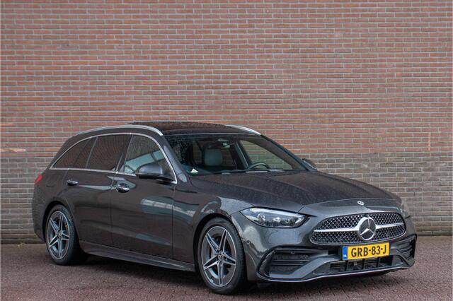 Mercedes-Benz C-KLASSE 180 Star Edition AMG Line, Origineel NL, Panoramadak, 360 Camera, Trekhaak, Memory, Stoelverwarming.