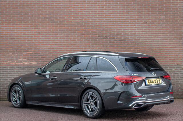 Mercedes-Benz C-KLASSE 180 Star Edition AMG Line, Origineel NL, Panoramadak, 360 Camera, Trekhaak, Memory, Stoelverwarming.