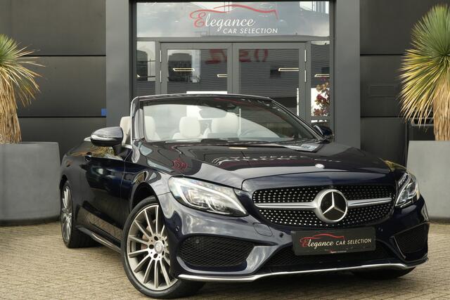 Mercedes-Benz C-KLASSE Cabrio 400 4MATIC AMG Prestige | 334PK | Burmester | Airscarf | 360° Een bijzonder fraaie Mercedes-Benz C 400 4MATIC Cabriolet met de krachtige 3.0 liter V6-benzinemotor, goed voor maar liefst 334 PK en 480 Nm koppel. Dankzij de 4MATIC vierwielaandrijving en d