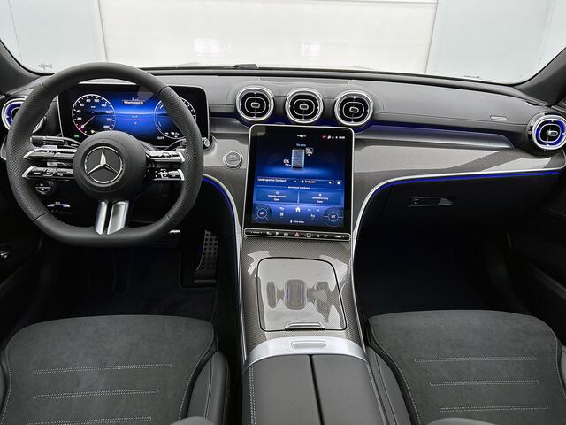 Mercedes-Benz C-KLASSE 300 e 140 Years Edition | Comfortpakket Plus | Nightpakket | Parkeerpakket met 360°-camera | Trekhaak | GUARD 360° Plus | Middenconsole metaalstructuur | Panoramaschuifdak | Warmtewerend, donkergetint glas |