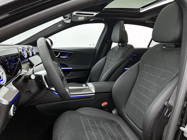 Mercedes-Benz C-KLASSE 300 e 140 Years Edition | Comfortpakket Plus | Nightpakket | Parkeerpakket met 360°-camera | Trekhaak | GUARD 360° Plus | Middenconsole metaalstructuur | Panoramaschuifdak | Warmtewerend, donkergetint glas |