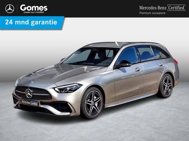 Mercedes-Benz C-KLASSE Estate 200 Launch Edition AMG Line | Trekhaak Wegklapbaar | Night Pakket | Achteruitrijcamera | Stoelverwarming | Sfeerverlichting | Dodehoekassistent | Elektrisch Bedienbare Achterklep