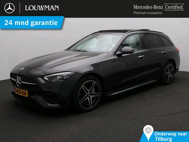 Mercedes-Benz C-KLASSE Estate 300 e AMG Plug-In Hybride AMG Line | Premium Plus | Night Pakket | Panorama Schuif-Kanteldak | Alarm | Inclusief 24 maanden MB Certified garantie voor Europa.