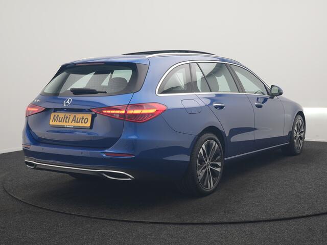Mercedes-Benz C-KLASSE Estate 300 e Avantgarde 313pk Dealer O.H | Trekhaak Af Fabriek | Panodak | Adaptive Cruise | 360 Camera | Digital LED | Head Up | Lederen Sportstoelen Verwarmd | Keyless | Apple Carplay | Virtual | Sfeerverlichting | Navigatie | DAB