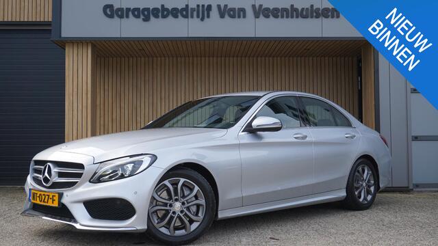 Mercedes-Benz C-KLASSE 180 156pk Business Solution AMG-Styling Vol-Leder LED App-Connect 17inch LM Trekhaak A-Camera *NL Auto*
