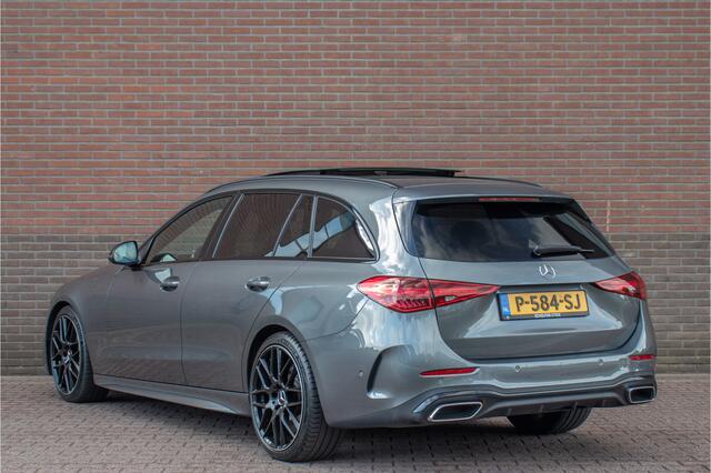 Mercedes-Benz C-KLASSE 200 Launch Edition AMG Line, Origineel NL, Panoramadak, Trekhaak, Stoelverwarming, Carplay, Sfeerverlichting, Camera.