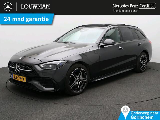 Mercedes-Benz C-KLASSE Estate 300 e Business Solution AMG AMG Line | Night Pakket | Panorama Schuif-Kanteldak | Parkeerpakket met 360°-camera | Alarm Klasse 3. Inclusief 24 maanden Mercedes-Benz Certified garantie voor Europa.