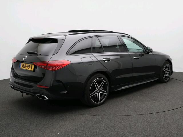 Mercedes-Benz C-KLASSE Estate 300 e Business Solution AMG AMG Line | Night Pakket | Panorama Schuif-Kanteldak | Parkeerpakket met 360°-camera | Alarm Klasse 3. Inclusief 24 maanden Mercedes-Benz Certified garantie voor Europa.