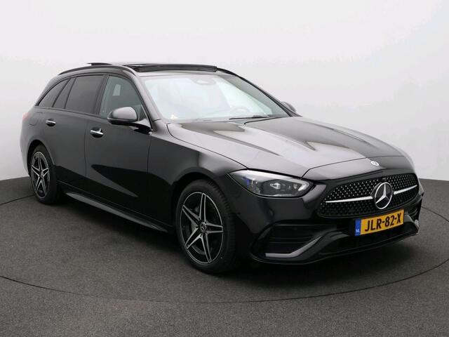 Mercedes-Benz C-KLASSE Estate 300 e Business Solution AMG Trekhaak | Premium Plus | AMG Line | Night Pakket | Panorama Schuif-Kanteldak | Parkeerpakket met 360°-camera | Alarm Klasse 3. Inclusief 24 maanden Mercedes-Benz Certified garantie voor Europa.