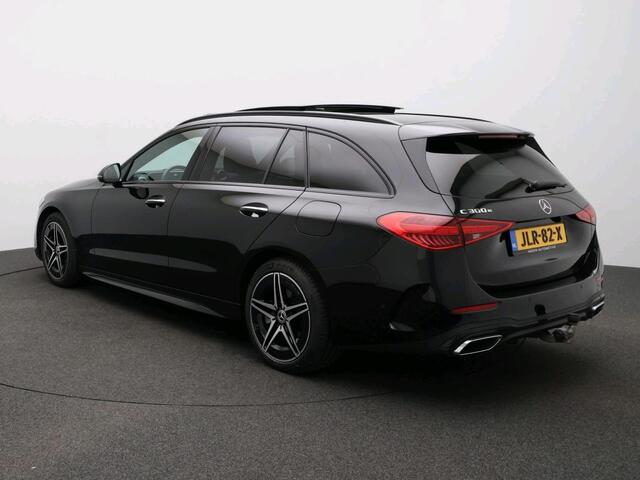 Mercedes-Benz C-KLASSE Estate 300 e Business Solution AMG Trekhaak | Premium Plus | AMG Line | Night Pakket | Panorama Schuif-Kanteldak | Parkeerpakket met 360°-camera | Alarm Klasse 3. Inclusief 24 maanden Mercedes-Benz Certified garantie voor Europa.