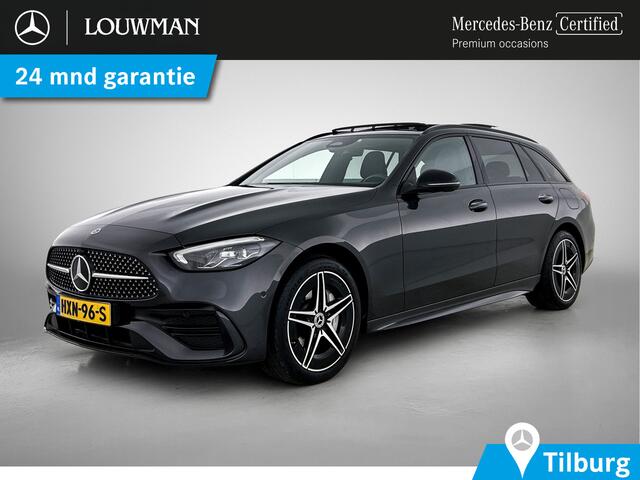 Mercedes-Benz C-KLASSE Estate 300 e AMG Line | AMG-LIne In en exterieru | Sfeefverlichting | Stoe verwarming + Koeling | Trekhaak | Pano- Schuif kanteldak | Inclusief 24 maanden Mercedes-Benz Certified garantie voor Europa.