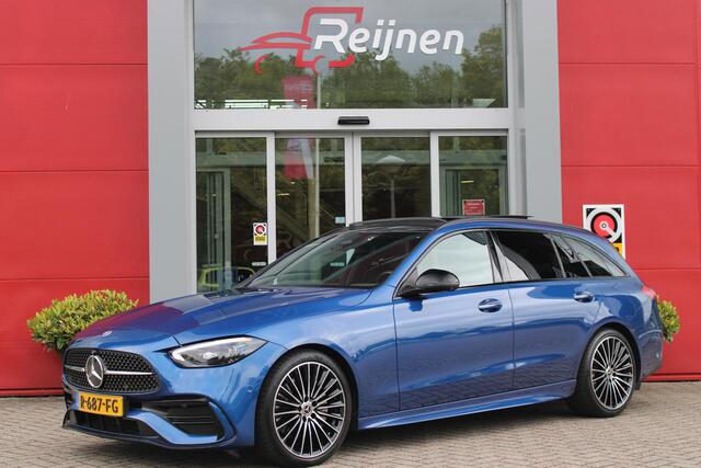 Mercedes-Benz C-KLASSE Estate 200 218PK Launch Edition AMG Line | FULL LEDEREN BEKLEDING | PANORAMISCH SCHUIF/KANTELDAK | LASER KOPLAMPEN | SFEERVERLICHTING | ELEKTRISCH VERSTELBARE VOORSTOELEN MET GEHEUGEN OP BEIDE STOELEN | STOELVERWARMING | ELEKTRISCHE STUURVERSTELLING MET GEHEUGEN | 19'' MULTISPAAKS LICHTMETALEN VELGEN | VERKEERSLICHTEN WEERGAVE | 360° CAMERA | DRAADLOOS APPLECARPLAY/ANDROID AUTO | DRAADLOZE TELEFOONLADER | WIDE SCREEN SCHERM | NIGHT PAKKET | DODEHOEK DETECTIE | EXTRA GETINTE ACHTERSTE RUITEN | PREMIUM AUDIO SYSTEM | ELEKTRISCH BEDIENBARE ACHTERKLEP | KEYLESS ENTRY |