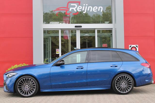 Mercedes-Benz C-KLASSE Estate 200 218PK Launch Edition AMG Line | FULL LEDEREN BEKLEDING | PANORAMISCH SCHUIF/KANTELDAK | LASER KOPLAMPEN | SFEERVERLICHTING | ELEKTRISCH VERSTELBARE VOORSTOELEN MET GEHEUGEN OP BEIDE STOELEN | STOELVERWARMING | ELEKTRISCHE STUURVERSTELLING MET GEHEUGEN | 19'' MULTISPAAKS LICHTMETALEN VELGEN | VERKEERSLICHTEN WEERGAVE | 360° CAMERA | DRAADLOOS APPLECARPLAY/ANDROID AUTO | DRAADLOZE TELEFOONLADER | WIDE SCREEN SCHERM | NIGHT PAKKET | DODEHOEK DETECTIE | EXTRA GETINTE ACHTERSTE RUITEN | PREMIUM AUDIO SYSTEM | ELEKTRISCH BEDIENBARE ACHTERKLEP | KEYLESS ENTRY |