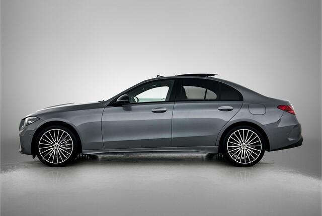 Mercedes-Benz C-KLASSE 300 e Business Solution AMG | Trekhaak | Comfortpakket Plus | Nightpakket | Middenconsole metaalstructuur |