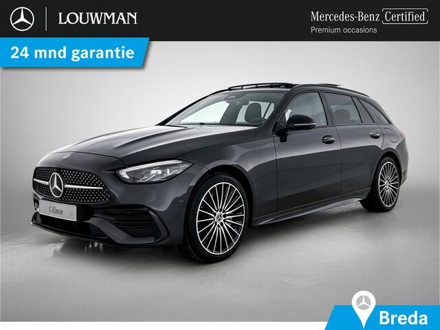 Mercedes-Benz C-KLASSE Estate 300 e Business Solution AMG | Trekhaak | Memorypakket | Multibeam LED | Nightpakket | Distronic | Dodehoekassistent | Inclusief 24 maanden MB Certified garantie voor Europa.