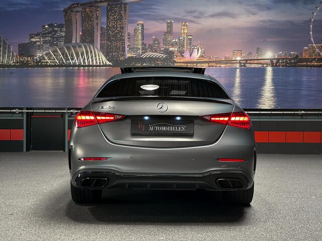 Mercedes-Benz C-KLASSE C300 e AMG MatteGrijs|Memory|HeadUp|Sfeer|Panorama|360cam