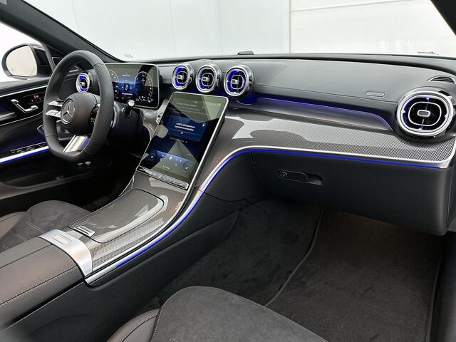Mercedes-Benz C-KLASSE 300 e 140 Years Edition | Premium Plus | Nightpakket | Trekhaak | Panoramaschuifdak | 360° camera | GUARD 360° Plus | Middenconsole metaalstructuur | 19" multispaaks lichtmetalen AMG-velgen |