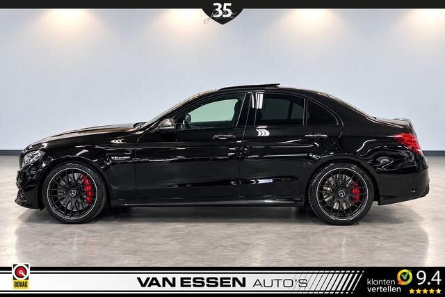 Mercedes-Benz C-KLASSE AMG 63 S | PANO | HEAD-UP | SCHAALSTOELEN | BURMESTER | CARBON | 360-CAMERA | NL-AUTO!