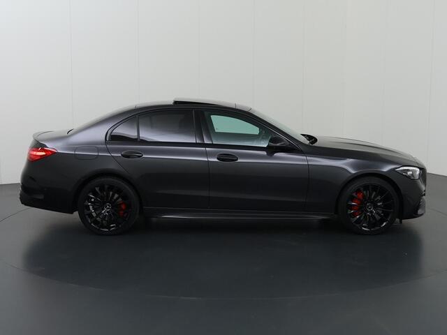 Mercedes-Benz C-KLASSE 300 e AMG Line | Panoramadak | Night | Sfeerverlichting | Getint glas | Stoelverwarming | Keyless | 360 graden camera |