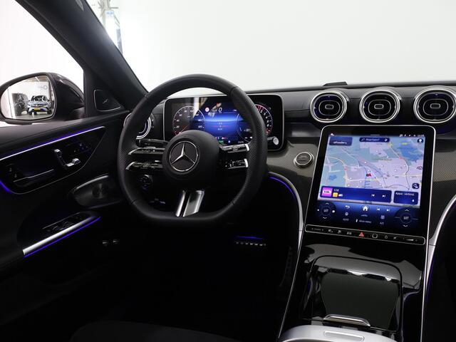 Mercedes-Benz C-KLASSE 300e Business Solution AMG | Trekhaak | Burmester | 360° camera | Panoramaschuifdak | Nightpakket | Stoelverwarming voor |