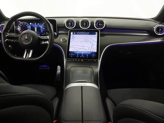 Mercedes-Benz C-KLASSE 300 e AMG Line Limited | Trekhaak | Panoramadak | Rijassistentiepakket Plus | 360 graden camera | Stoelverwarming |