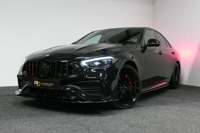 Mercedes-Benz C-KLASSE 300 e AMG Line / C63S AMG Diffuser / Brabus Grille / Maxton Design Bodykit V.2 / Elektr. verstelbare voorstoelen + memory / Digital Light (Laser) / Rondomzichtcamera / Apple Carplay - Android Auto / Ambienteverlichting / 20'' LMV / Stoelverwarming / Dodehoekdetectie / Achteruitrijcamera / Draadloze telefoonlader / Cruise Control