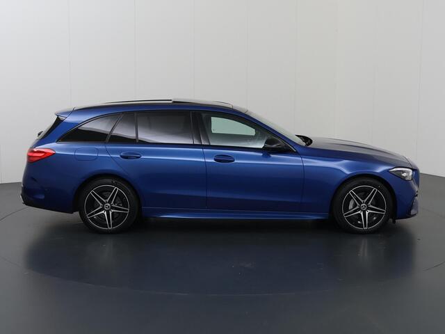 Mercedes-Benz C-KLASSE 300 e AMG Line | Trekhaak | 360 graden camera | Night | Panoramadak | Digital Light | Memory stoelen |