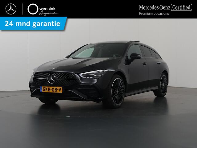 Mercedes-Benz CLA-KLASSE Shooting Brake 250 e Star Edition AMG Line Plus | Panoramaschuifdak | MULTIBEAM LED | Nightpakket | Sfeerverlichting | Multispaak Velgen