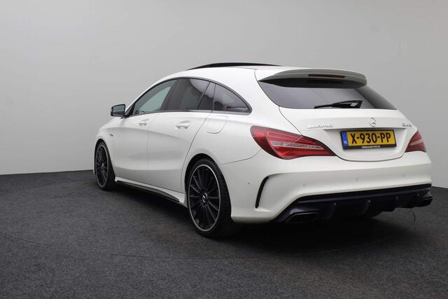 Mercedes-Benz CLA-KLASSE Shooting Brake AMG A 45 4MATIC 2018 | Navigatie | Carplay | Harman Kardon | Schuif/Kantel Dak | Achteruitrij Camera| Parkeersensoren | Stoelverwarming | Stuurwiel Bediening | 2 Sleutels | Boekjes